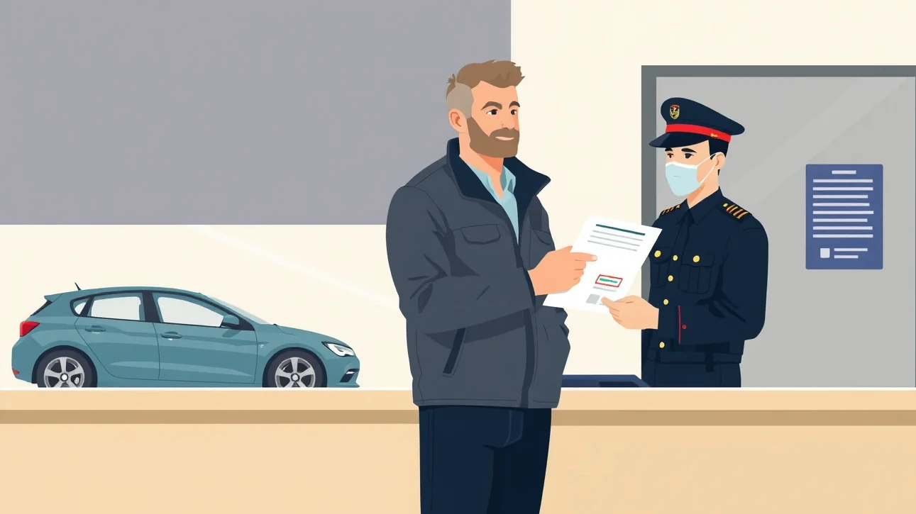 Odstavený osobný automobil zaparkovaný v garáži rodinného domu