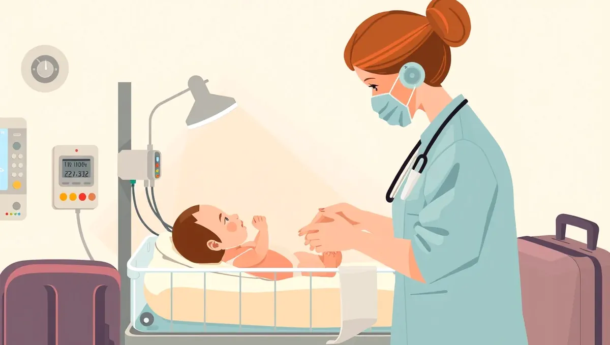 Lekár v ambulancii zapisuje záznam do tehotenskej knižky pred plánovanou cestou