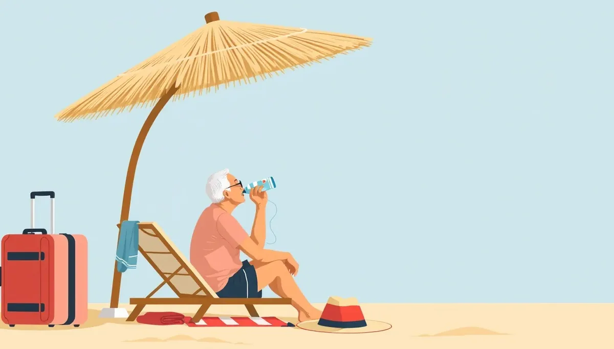 Dovolenkári v all inclusive rezorte pri bazéne s drinkom v ruke