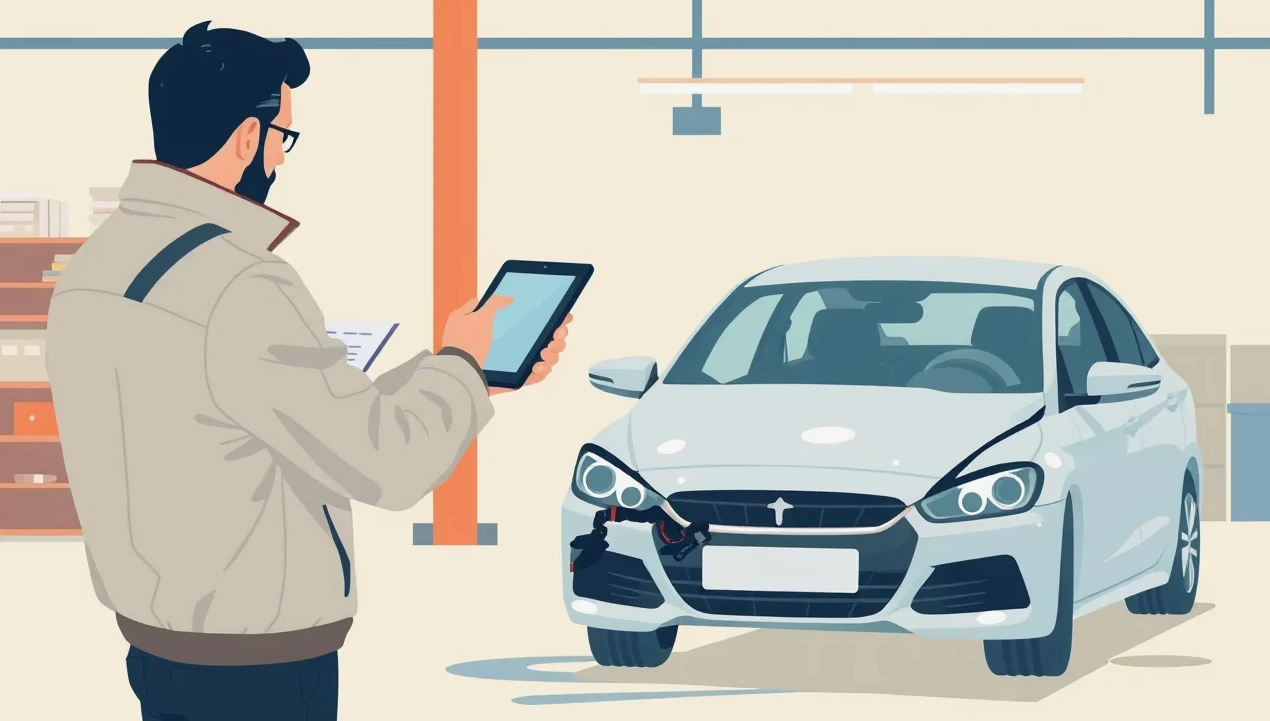 Auto na korbe odťahovej služby po zlyhaní motora v hlbokej vode