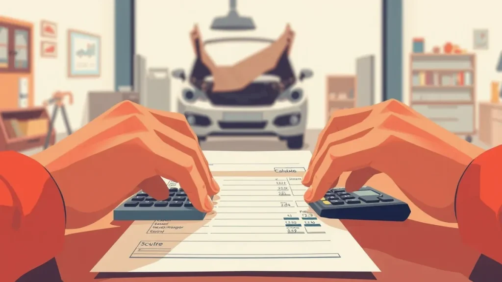 Obhliadka poškodeného automobilu technikom poisťovne v autoservise