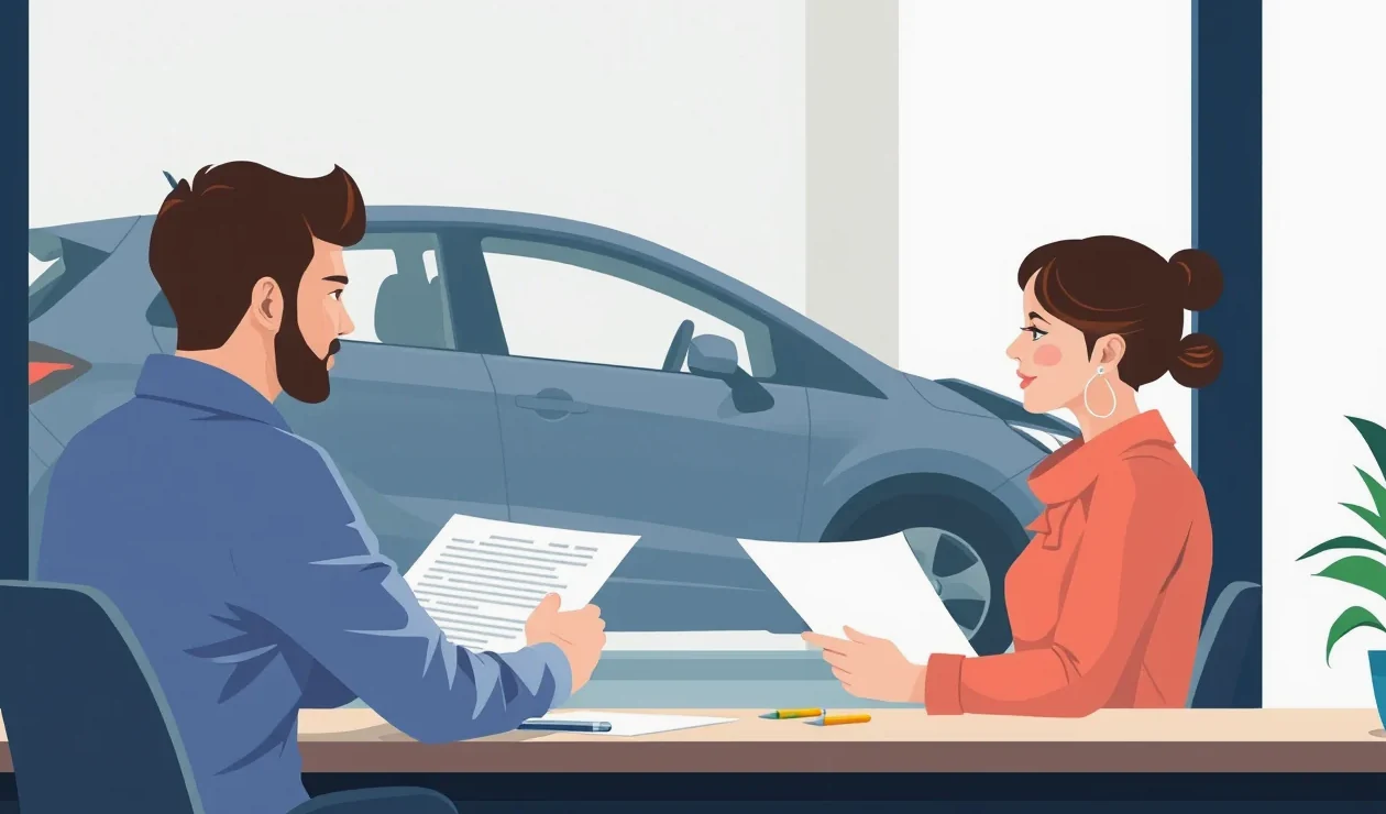 Podpis zmluvy o financovaní a poistení motorového vozidla v klientskom centre