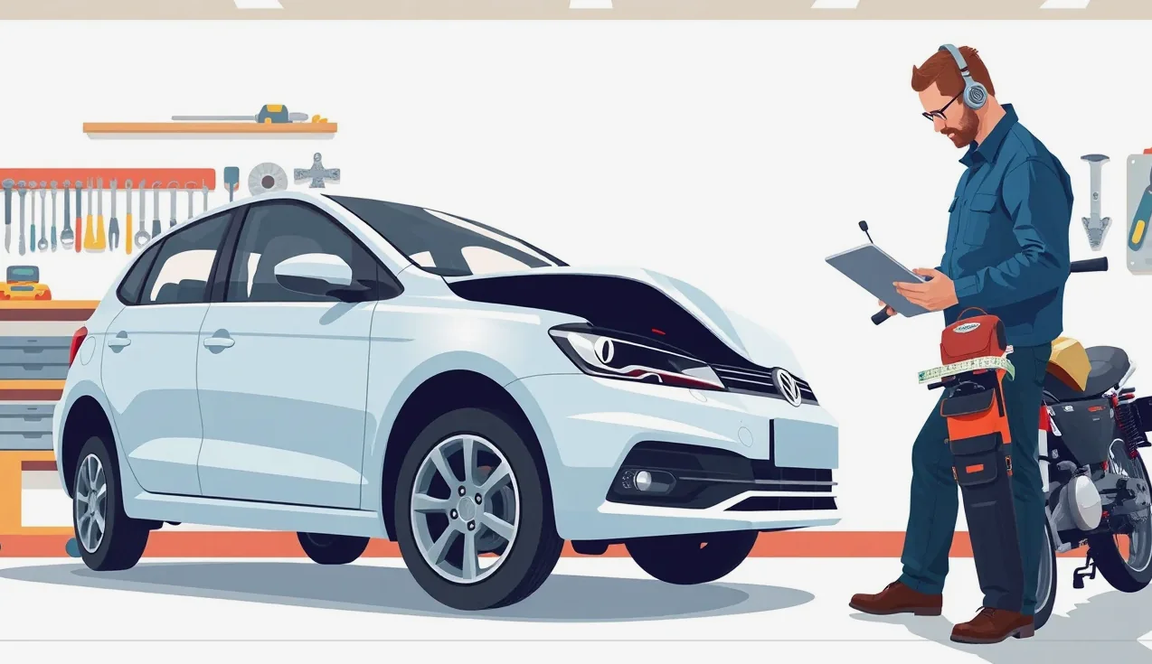 Záchranár ošetruje zraneného spolujazdca pri poškodenom automobile