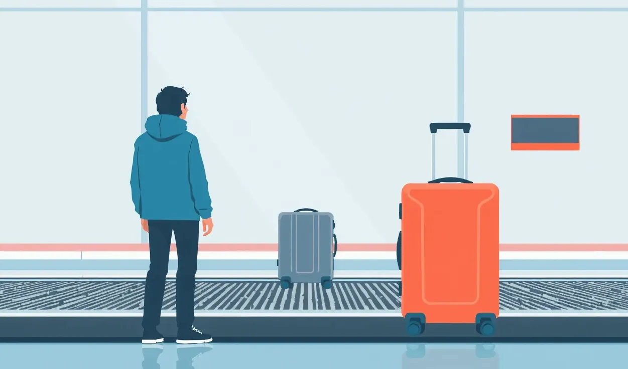 Turista kráčajúci po lesnom chodníku v nórskej prírode