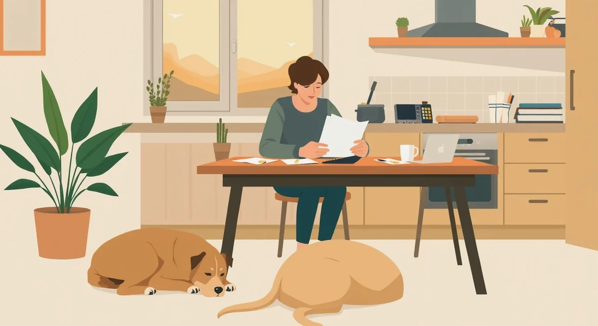 Veterinárny lekár vyšetruje psa na vyšetrovacom stole na klinike
