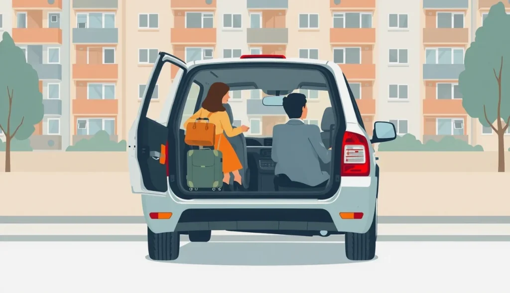Vodič taxislužby kontroluje doklady a poistnú zmluvu pred jazdou v meste