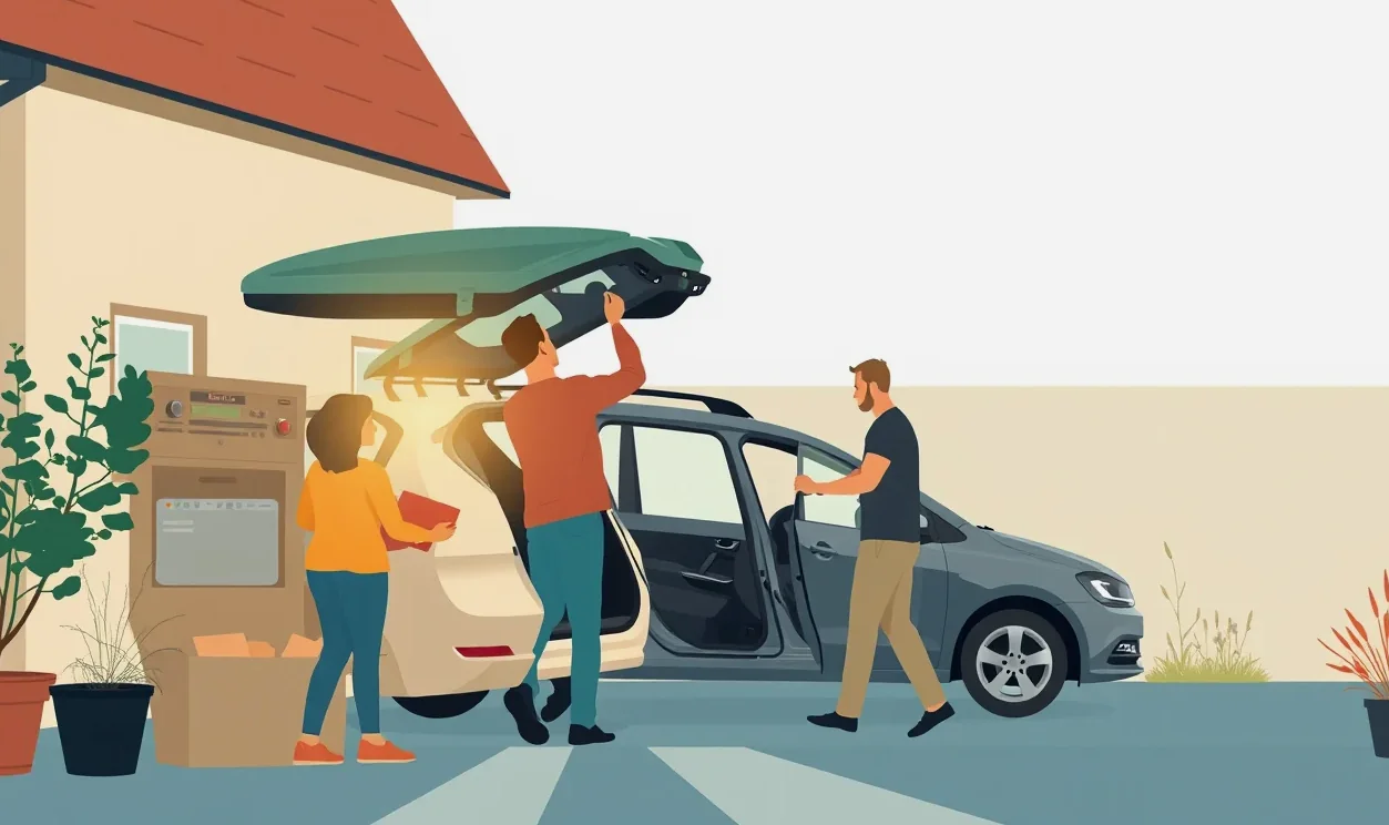 Nosič bicyklov namontovaný na ťažnom zariadení automobilu so zaisteným horským bicyklom