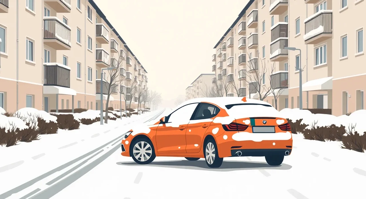 Starší vodič kontroluje odstavené osobné auto v suchej garáži počas zimného obdobia